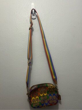 Coach Rainbow Signature Crossbody Bag